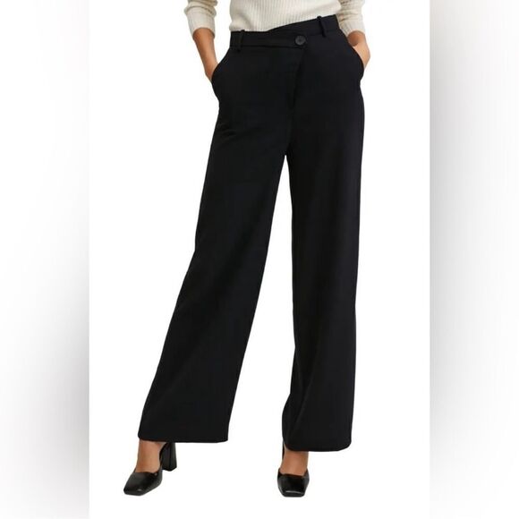 Mango Criss Cross High Rise Trousers - Picture 6 of 12